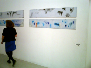 A Slice of Sky. Nuvola da Viaggio, Galleria Derbylius. Matrici di A Slice of Sky. Dettaglio tipografico.