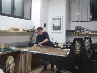 KAi14, Cristian Boffelli nella fase di stampa.