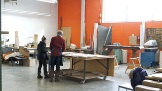 KAi14, Kai Krugher e Francesca Gagliardi. Nello studio Kai Leather a Toronto, Canada. Foto ﻿© Roman